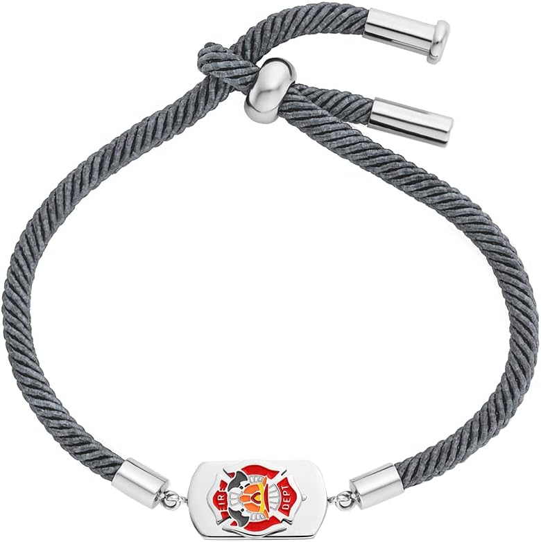 Engelsrufer Stainless Steel Kids Bracelet with Enamel Pendant, Adjustable, Nickel‑Free